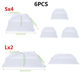 1pc/6pcs Plain Food Cover