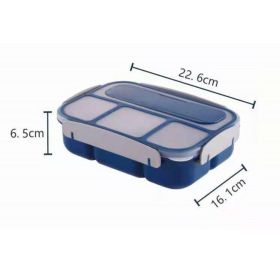 Sealed, Portable & Microwavable Four Compartment Bento Box