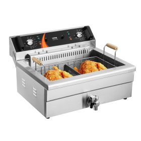 Commercial Electric Deep Fryer Countertop Deep Fryer 3000W 30.6Qt / 29L